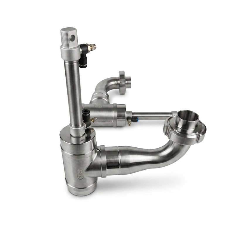 2" Stainless Steel Dense Product Filling Nozzle (Ketchup, Mayonnaise, Sauce Filling Head) - Image 4