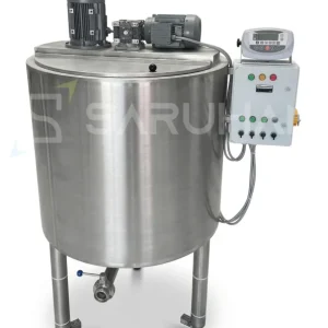 500 Liter Process Tank with Double Mixer, Heating, Scraper and Blender | Loadcell Weighing Process Vessel