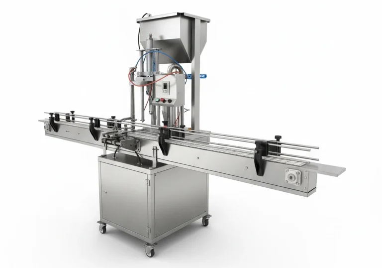 Single Nozzle Volumetric Conveyor Type PLC Controlled Milk Filling Machine - Image 2